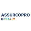 Assurcopro, division d'Odealim : noms en bleu, "Odealim" lettres colorées.